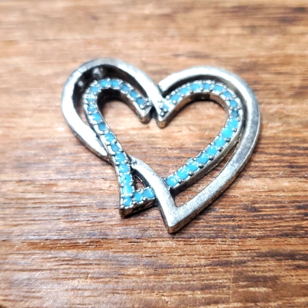 P201 double‎ hearts 💕 pendant